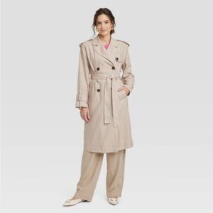 NWT A New Day double breasted belted trench coat